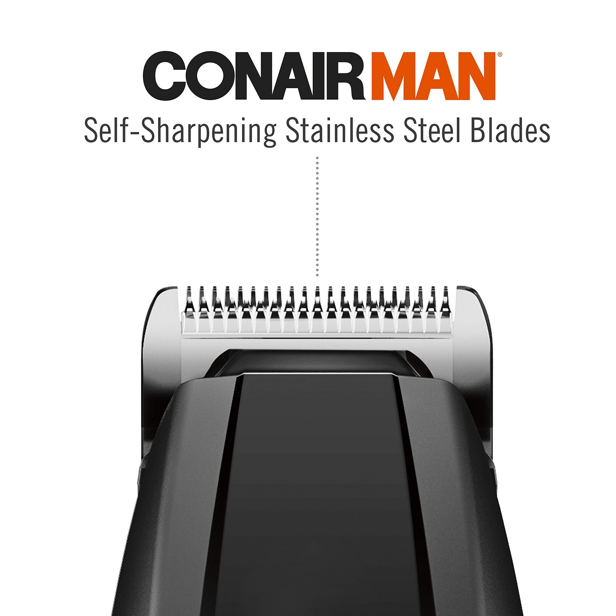 Conair Gmt175Rcs All In-One Battery Operated Beard And Mustache Trimmer,Men